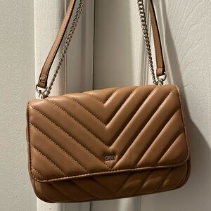 Lightly used DKNY brown/ tan medium sized purse